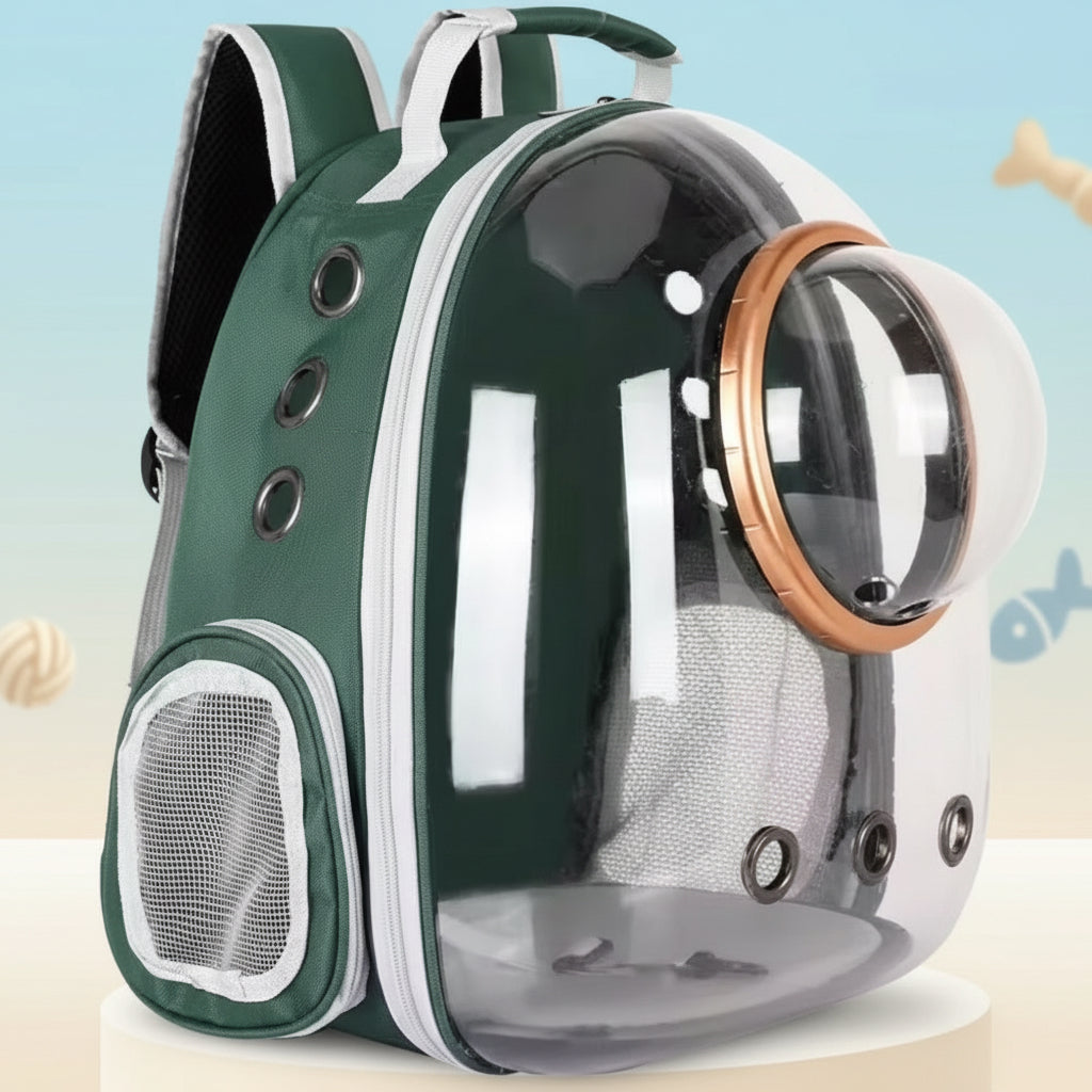 Transporttasche für Hunde und Katzen Grün - CatCapsule