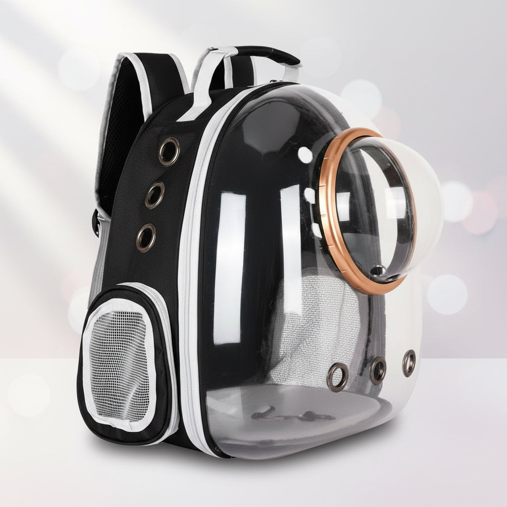 Transporttasche für Hunde und Katzen Schwarz - CatCapsule