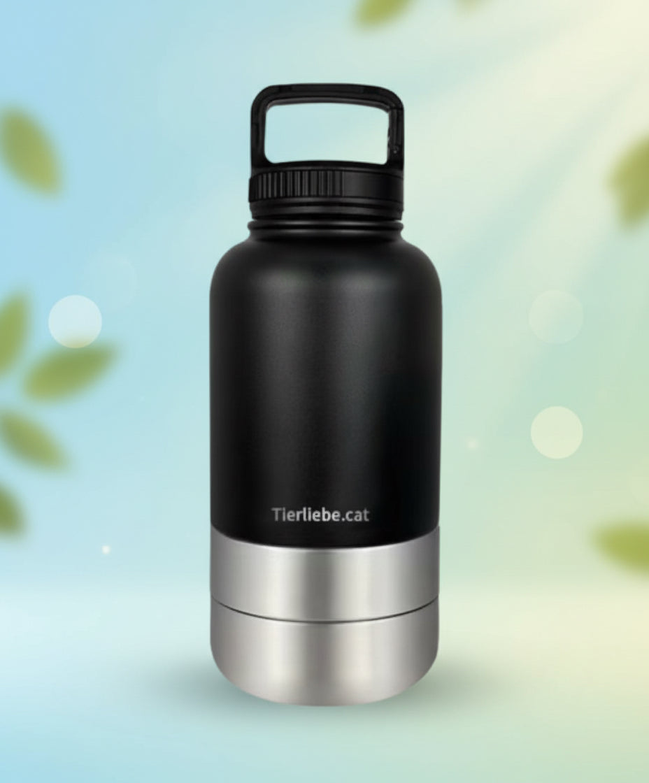 3 in 1 Wasserflasche outdoor für Hunde und Katzen - PetThermo